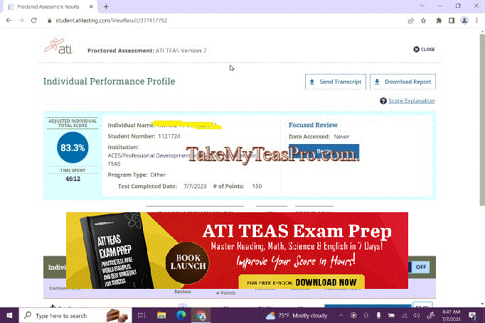 Get professional help to pass your TEAS exam without studying at all. Contact Us for help via our email, whatsapp, or livechat